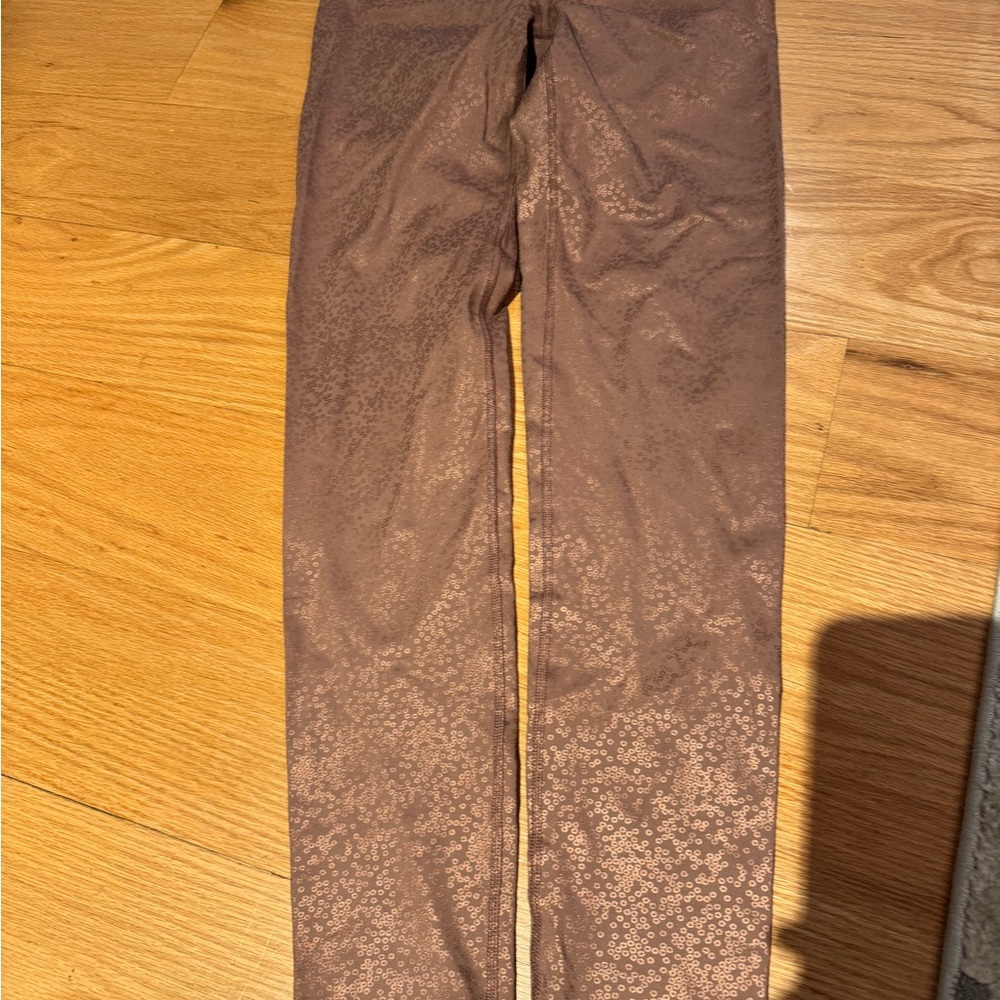 Noli Rose Gold Patterned Leggings